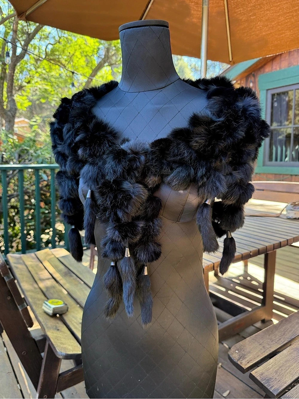 Vintage Genuine Fur Shawl